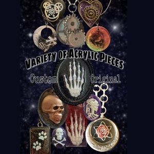 Acrylic Cameos: Variety of Customizable Styles